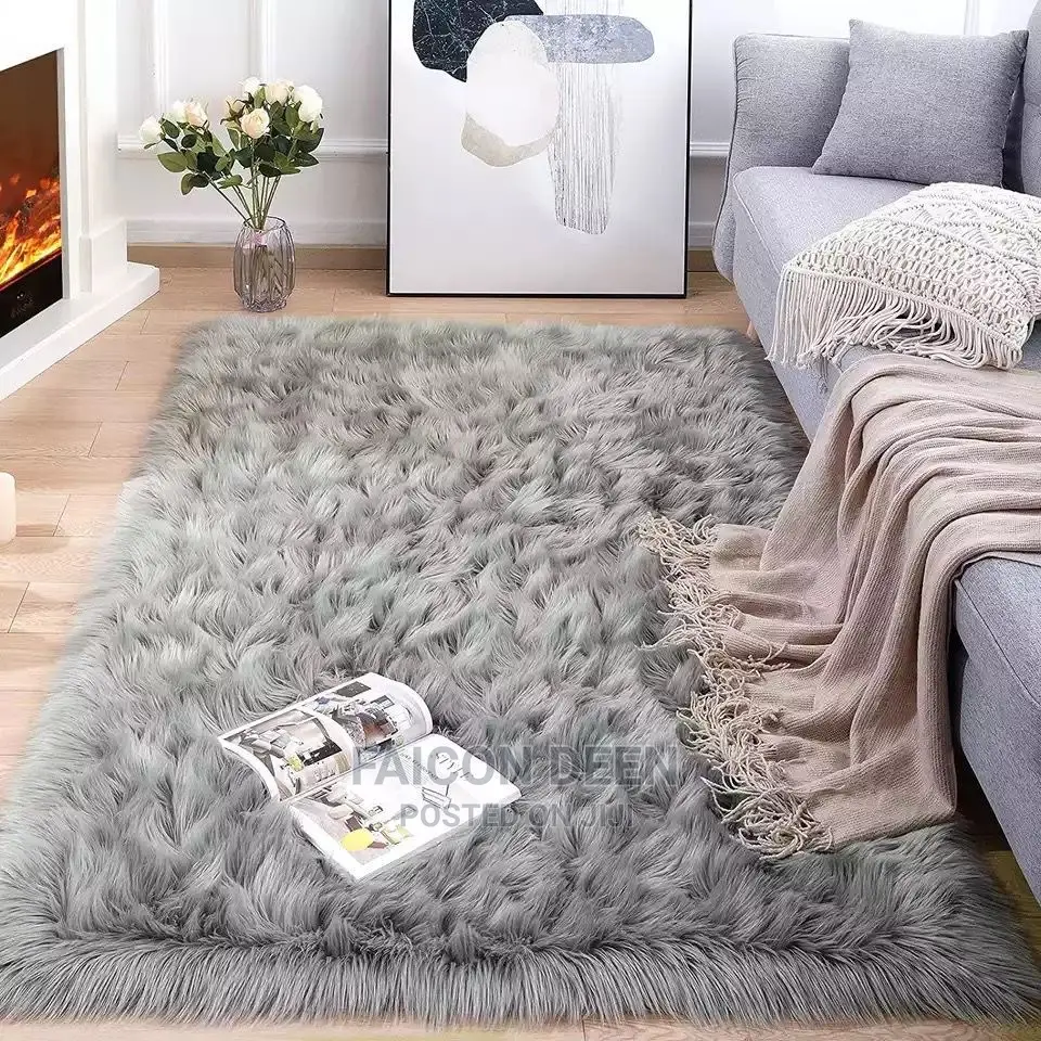 Fluffy Heavy Fur Carpet Rug(In Diff Colors)**Size:180x120cm