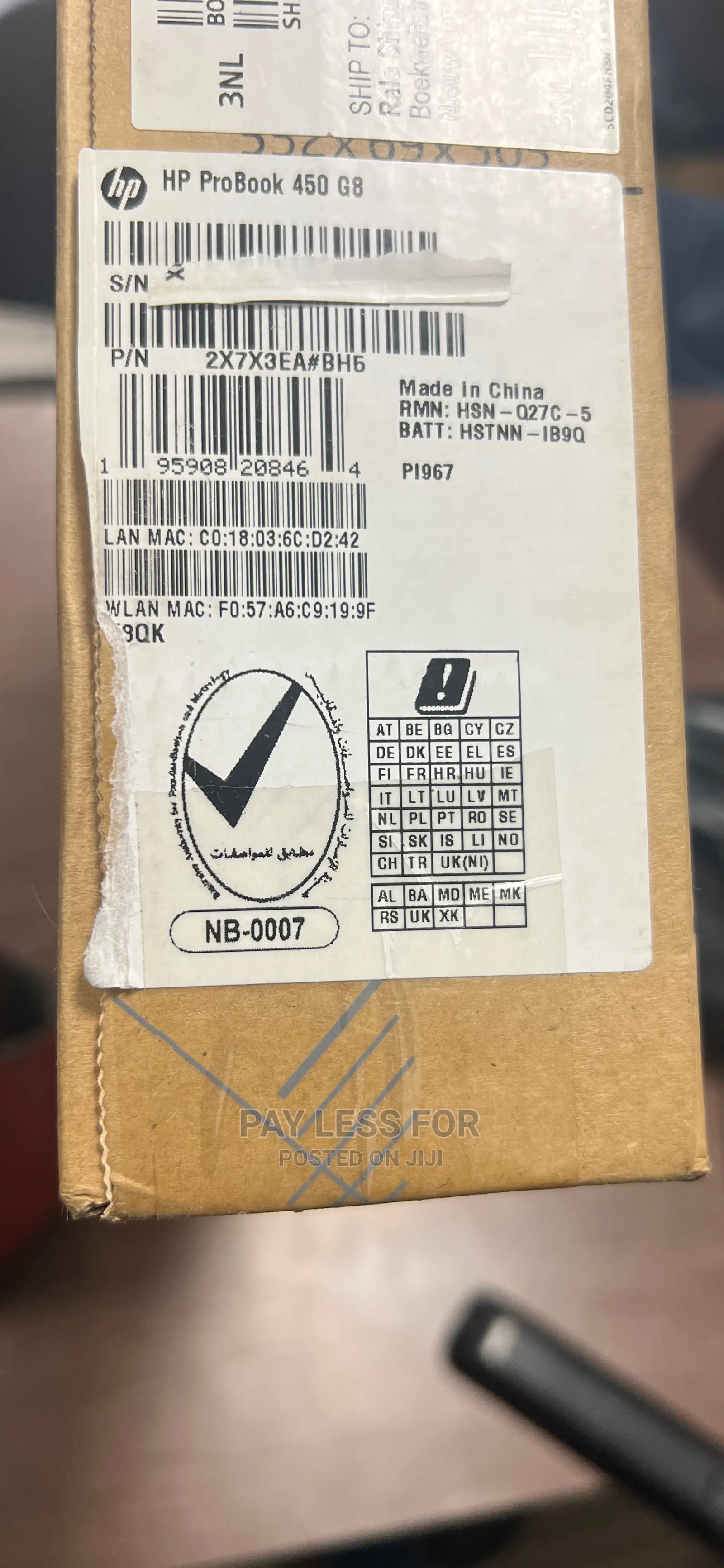 New Laptop HP ProBook 450 G8 8GB Intel Core i7 SSD 512GB