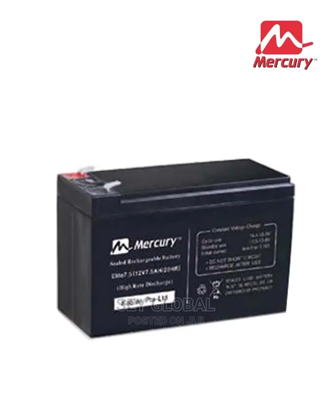 MERCURY Elite 7.5ah 12V UPS Battery