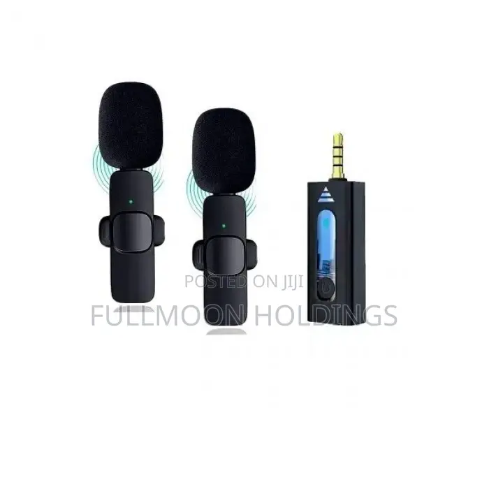 Wireless 3.5mm Lapel Condenser Mic for Camera, Smartphone,