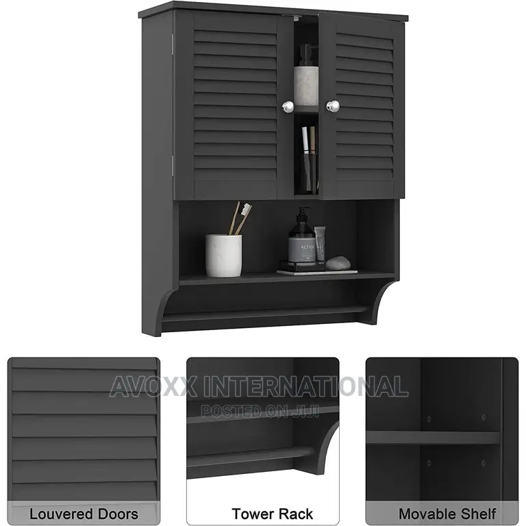 Choocho Wall Cabinet WC19001 - Black
