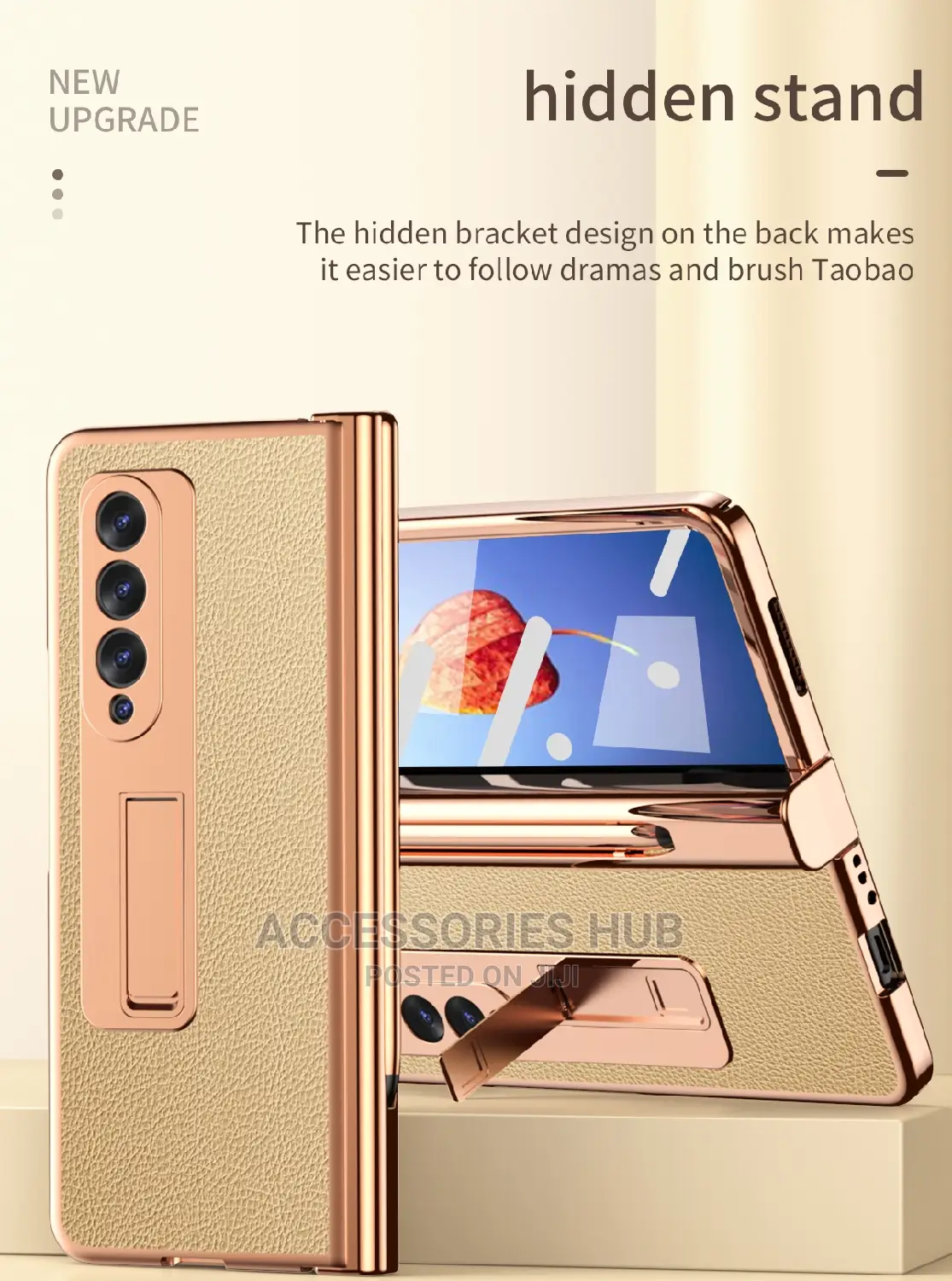 Z Fold 3,4 and 5 Case With Screen Protector,Hinge and Stand