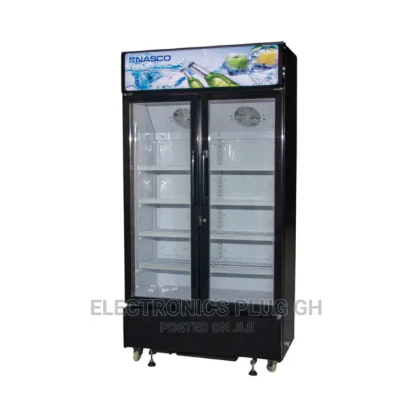 Nasco 1000 Litres Double Door Display Fridge