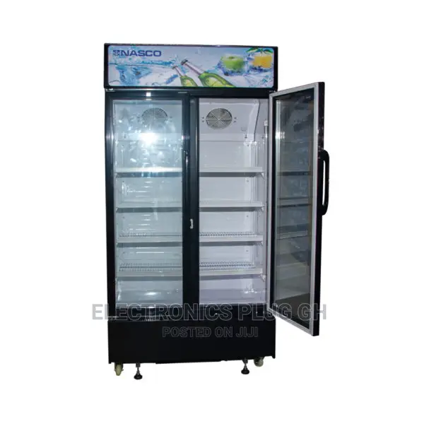 Nasco 1000 Litres Double Door Display Fridge
