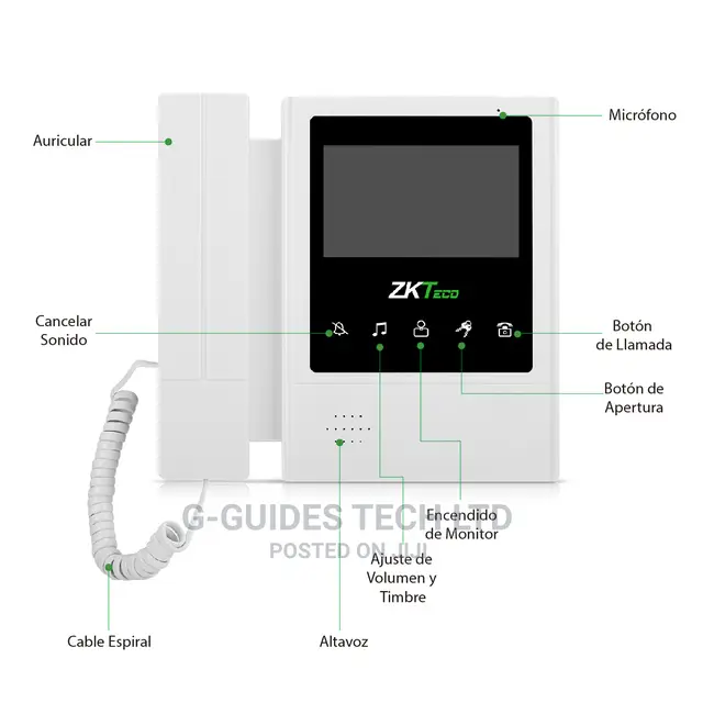 VDP04-B4 Video Intercom Kit With 4.3 Inch LCD Monitor