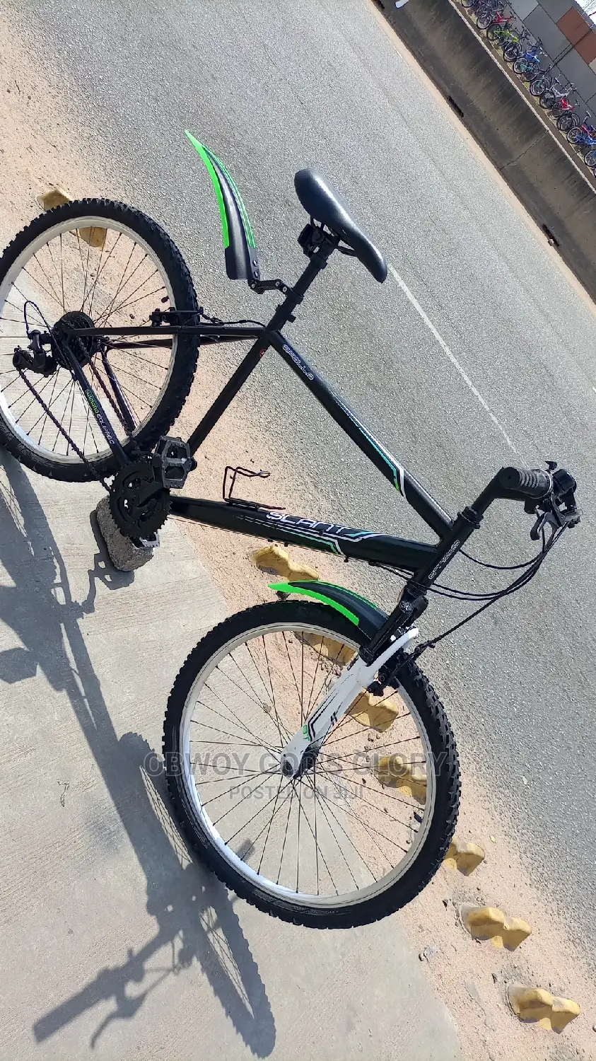 Blue Black Mountain Bike