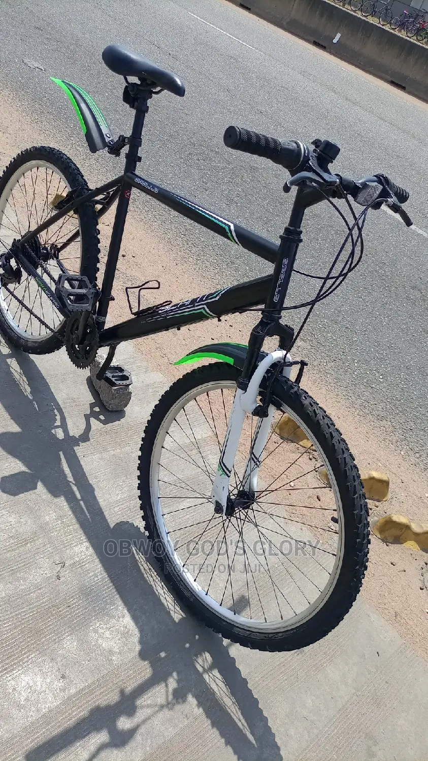 Blue Black Mountain Bike