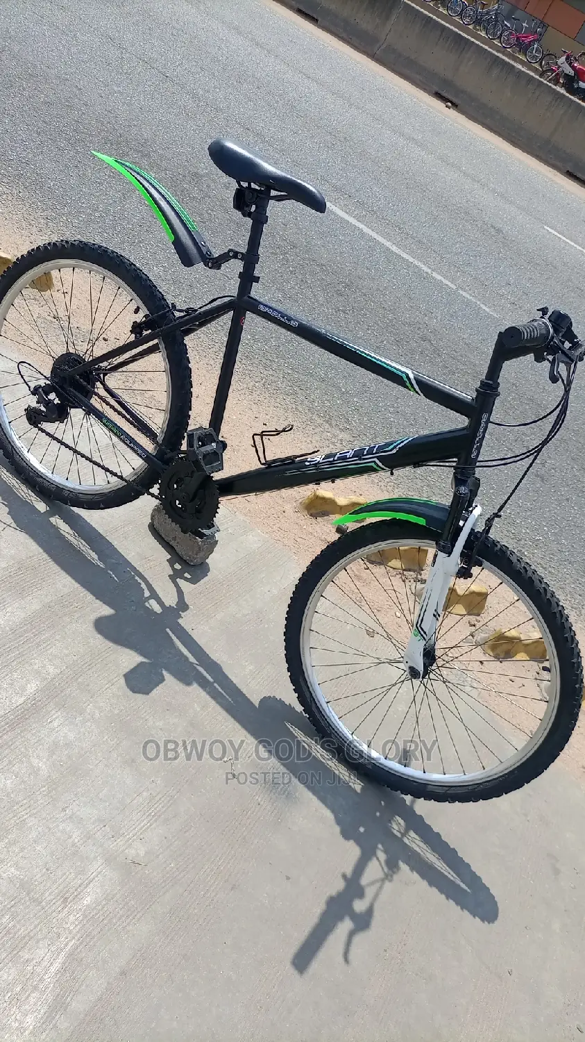 Blue Black Mountain Bike