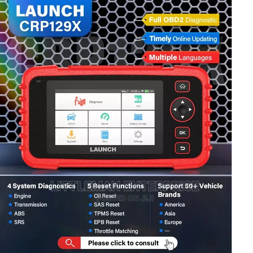 Advance Car Diagnosis Machine Scanner Launch 129X