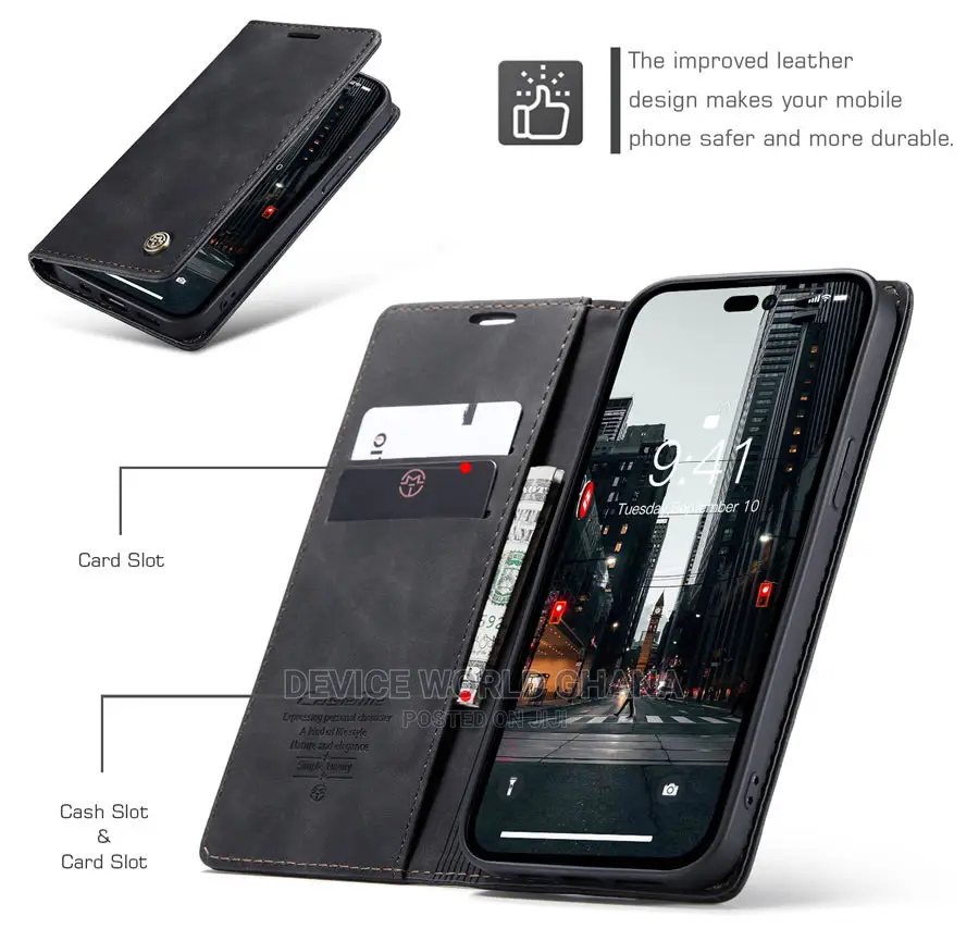 Caseme Leather Flip Case Fo iPhone 15promax 15 14pmax 14p 14