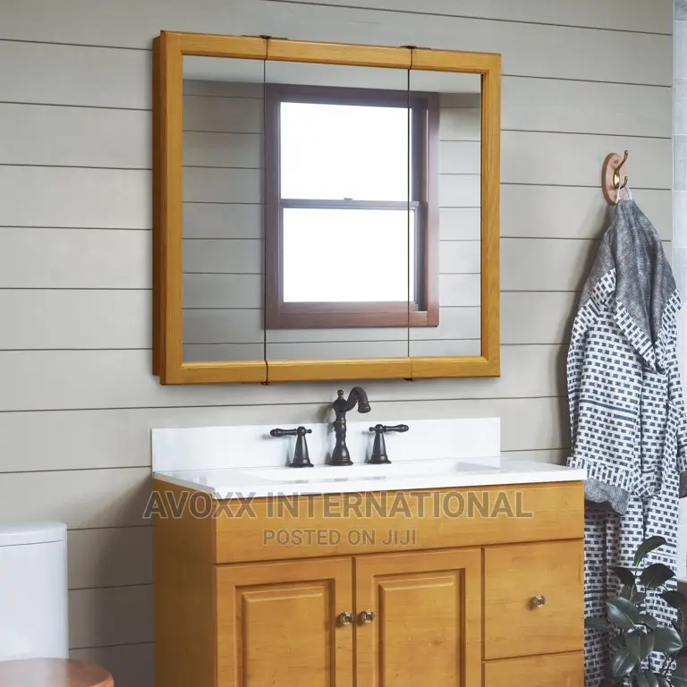 Design House Claremont Medicine Cabinet in Honey Oak,36-Inch
