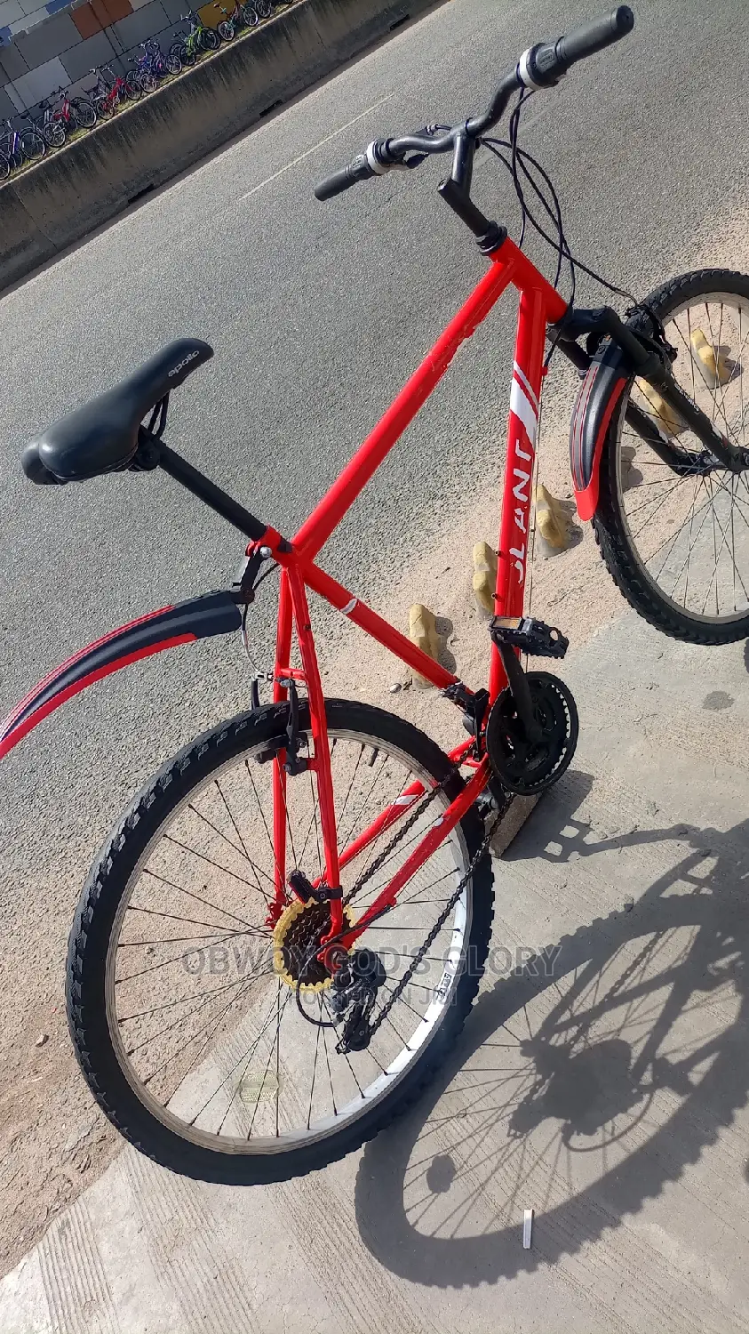 Red Sporty Mountain Bicycle