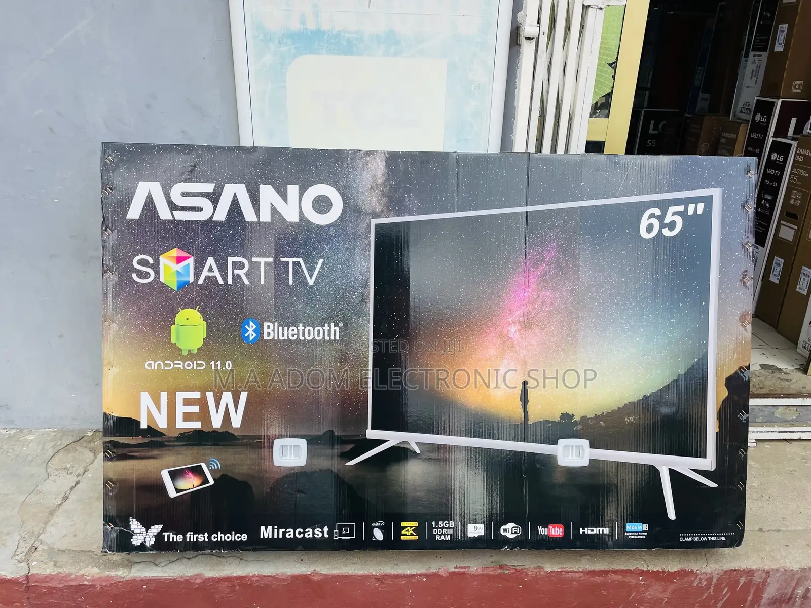 First Smart Choice ASANO 65” UHD 4K Smart Android T2/S2 Tv