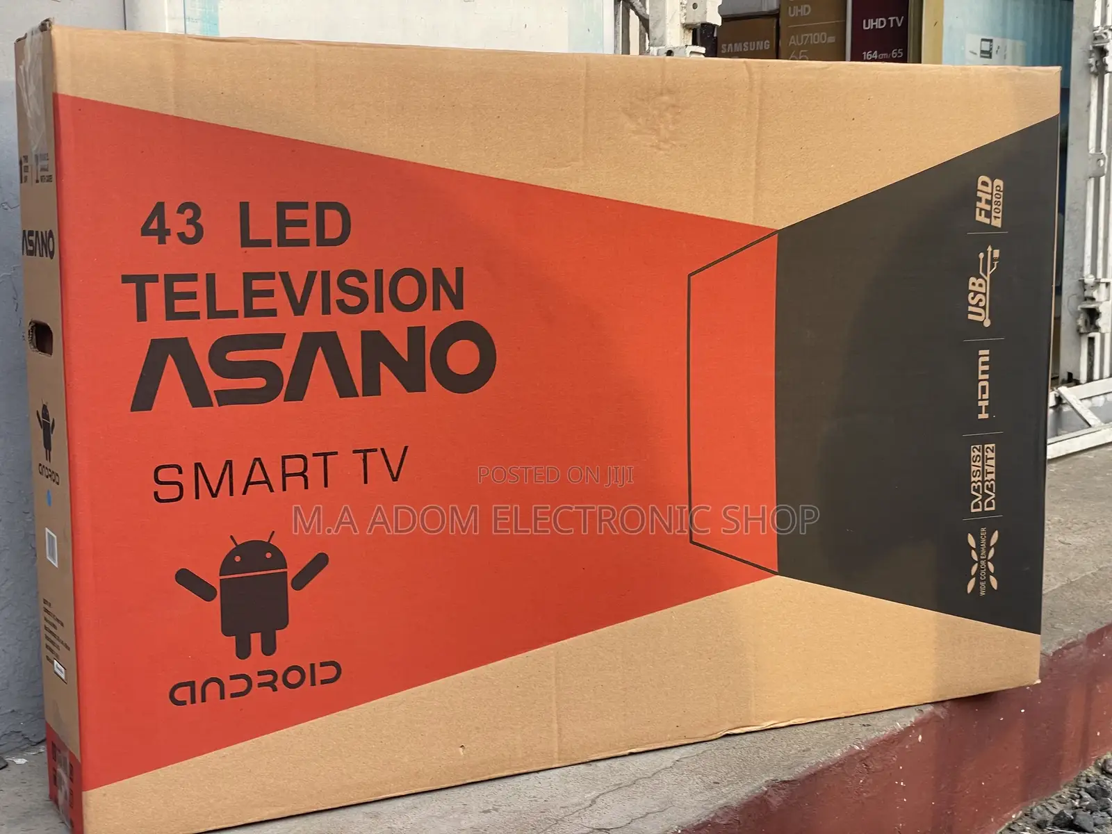 Asano 43”Android Smart Very Slim Led Tv