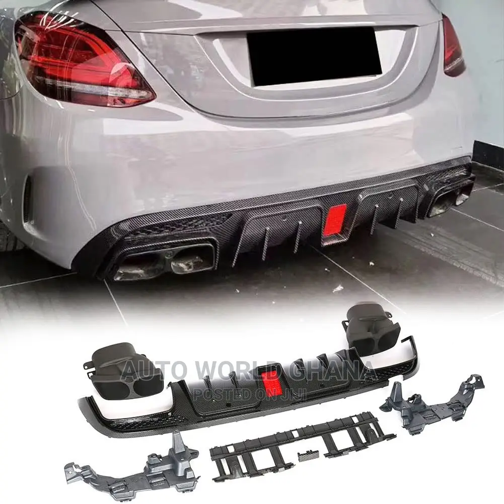 Benz W205 C300 C63 C63S Brabus Style Looks Diffuser