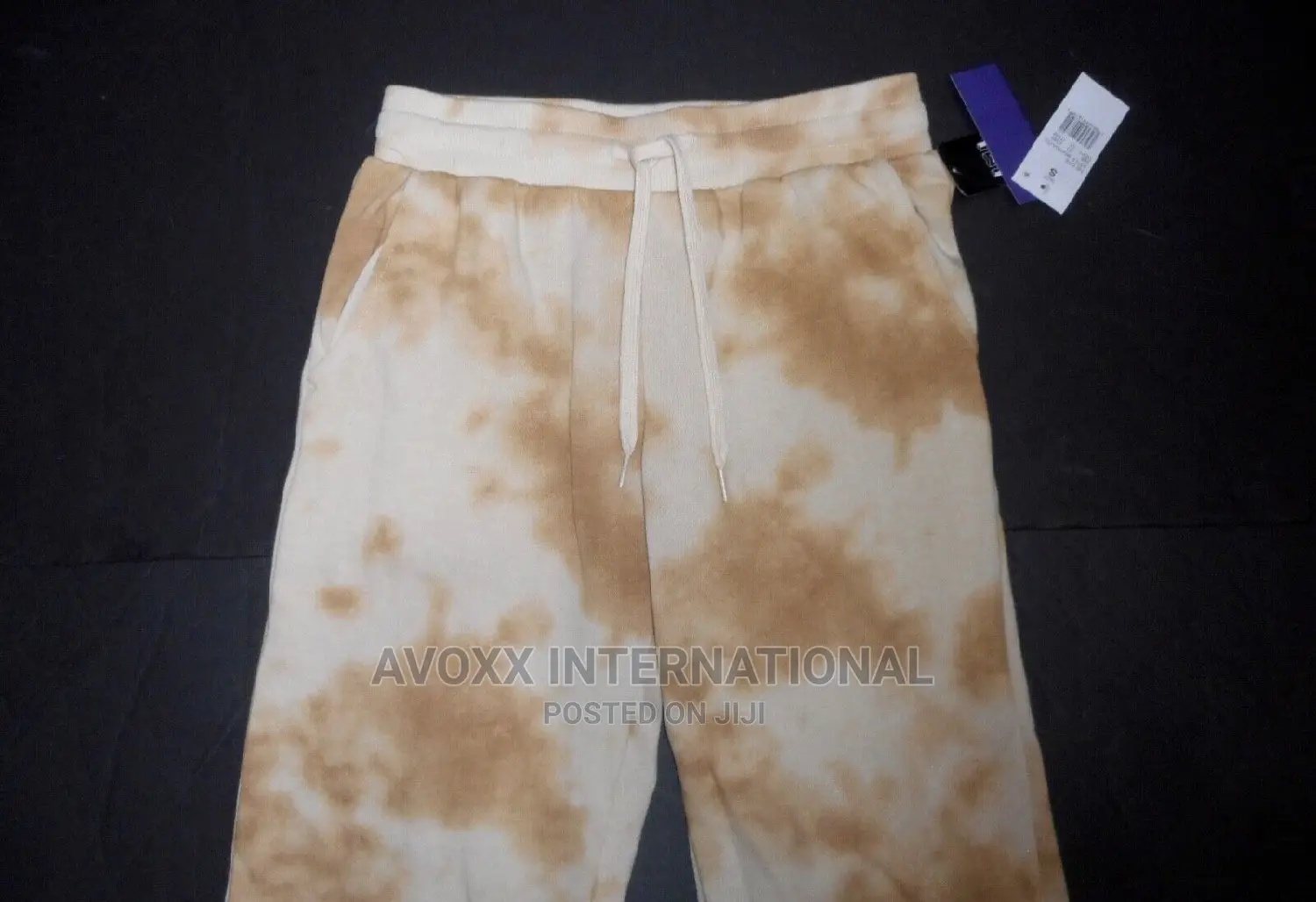 IML Isaac Morris NWOT Womens Tie Dye Light Brown Sweatpants