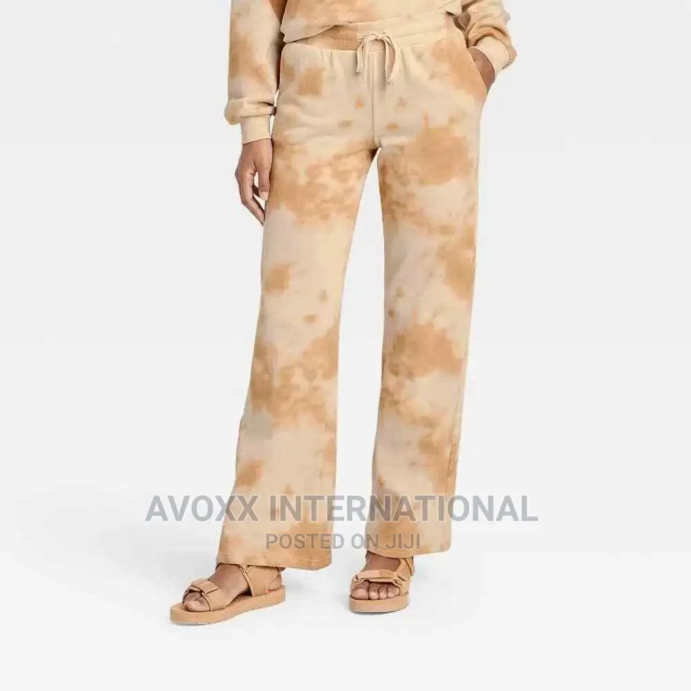 IML Isaac Morris NWOT Womens Tie Dye Light Brown Sweatpants