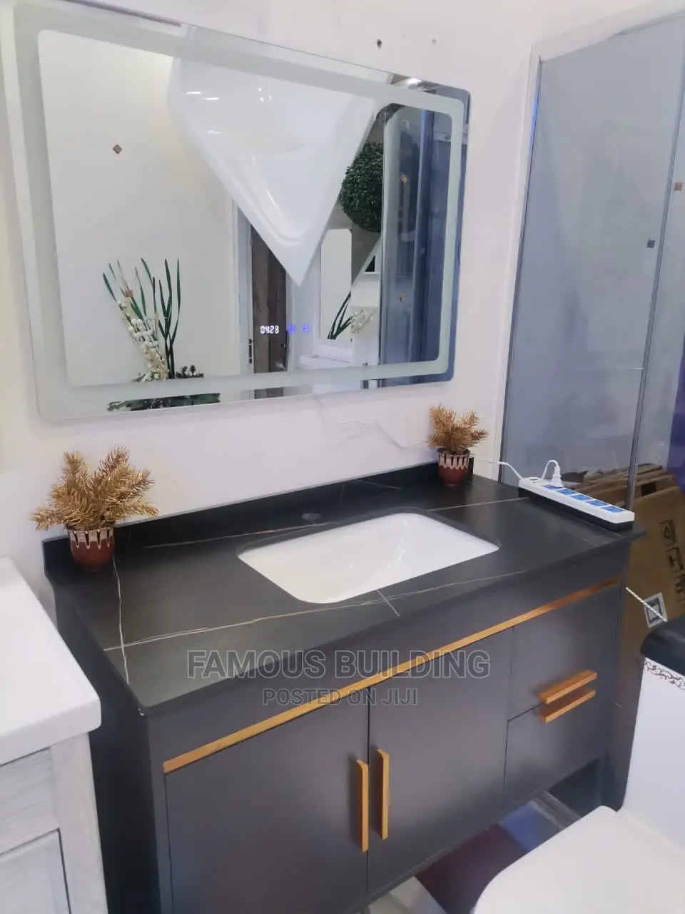 Vanity Cabinet Basin With Led Mirror