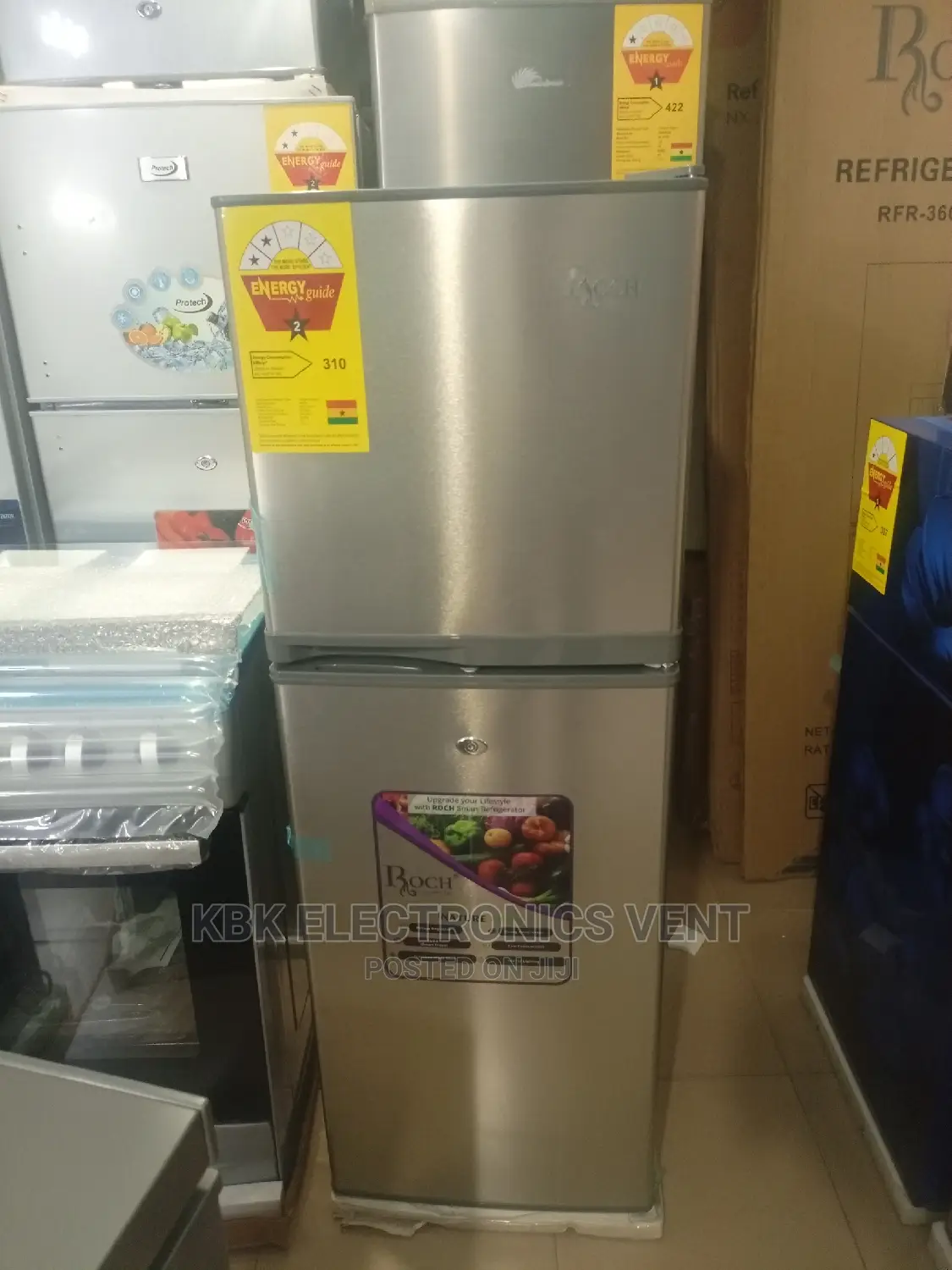 Roch 138ltr(Rfr170 Silver) Double Door Refrigerator