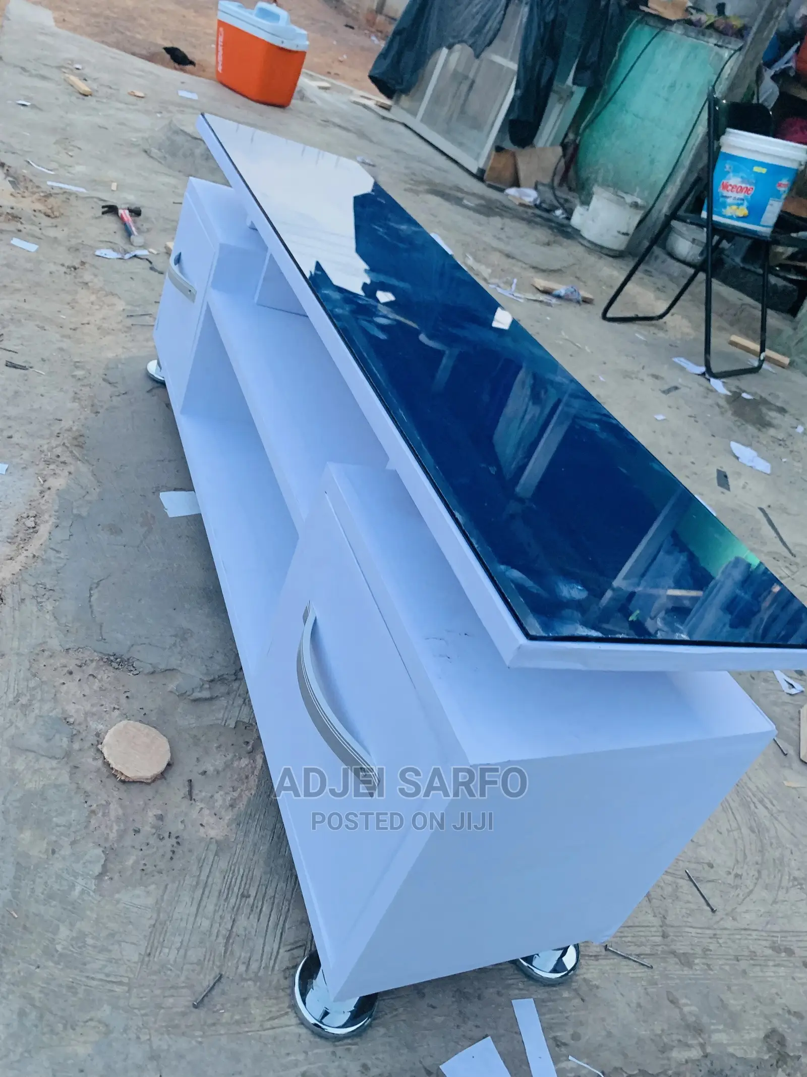 Original Tv Stand on Top With Quality Glass