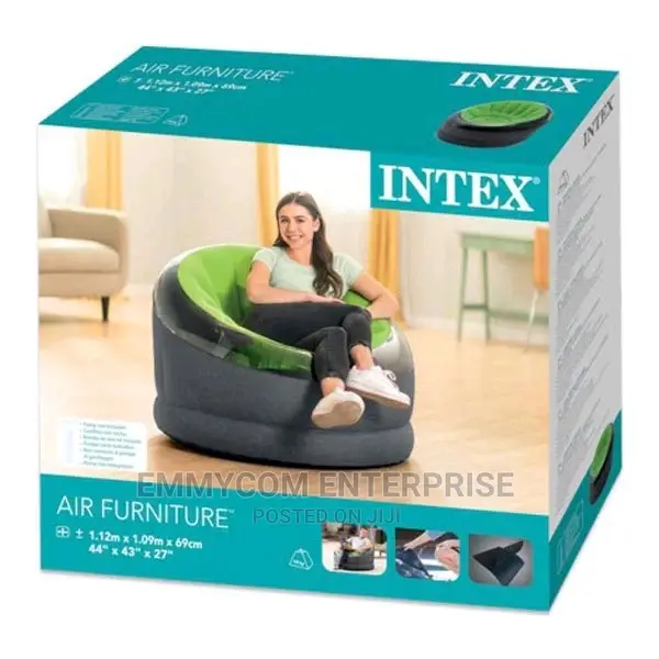 Intex Air Sofa Pouf Couch PVC New in Box