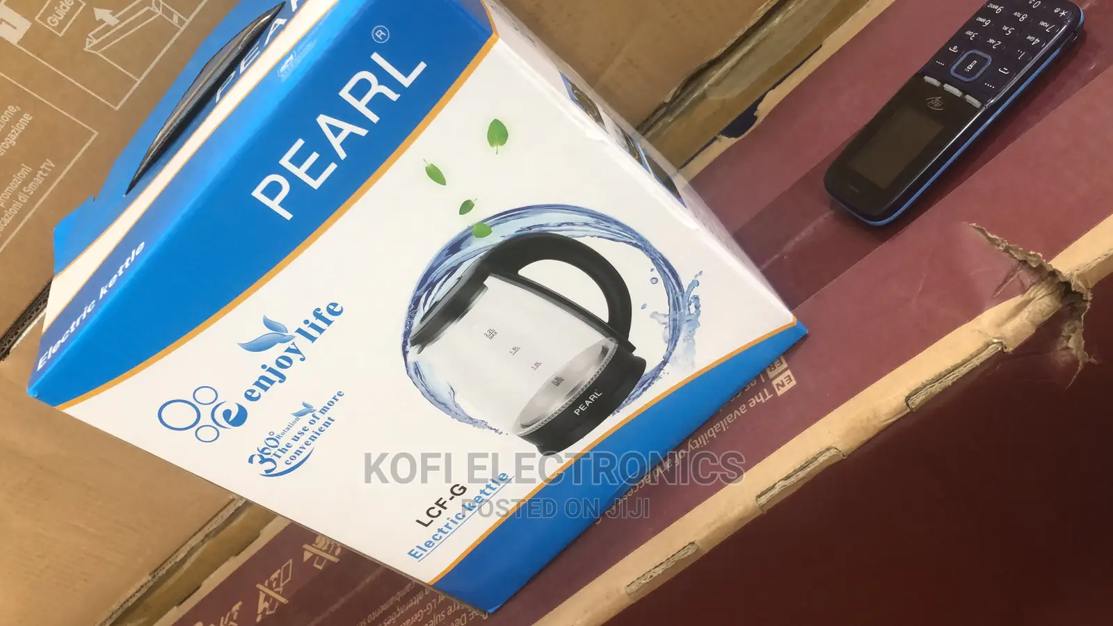 Pearl Electric Kettle - 2.0L - Black