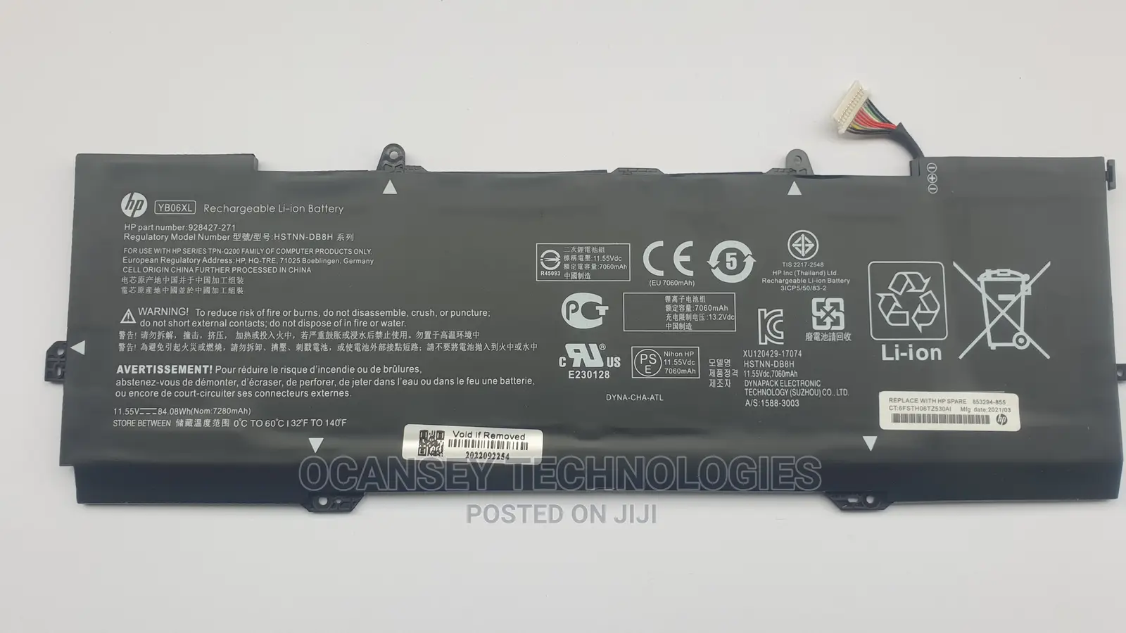 Original Hp Yb06xl Battery for Hp Spectre X360 15-Ch010tx