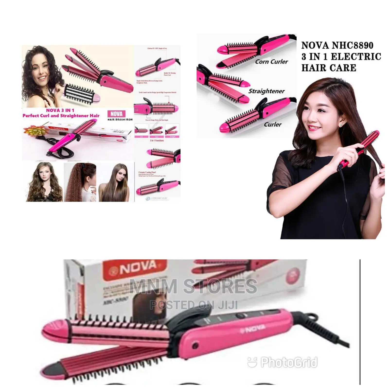 Hair Straightener 3in1