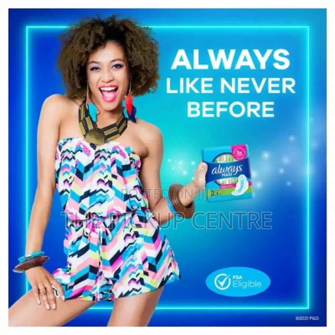 Always Maxi Long Super Pads, Unscented - Size 2 (90 Ct.)