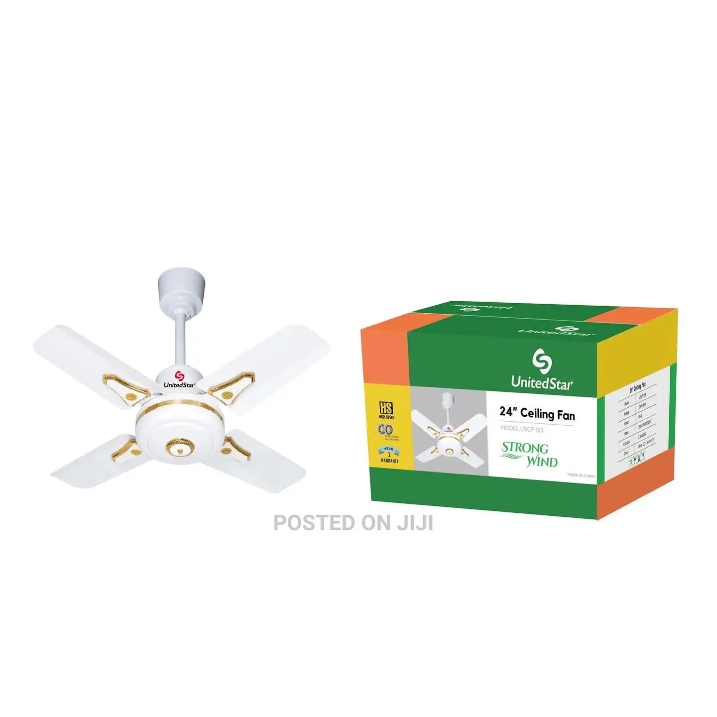 United Star 4 Short Blade Ceiling Fan