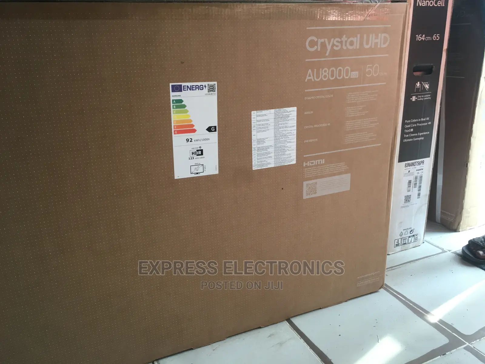 Samsung UHD Crystal AU8000 55” Smart LED Tv
