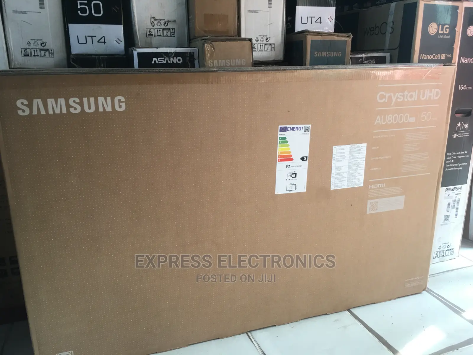 Samsung UHD Crystal AU8000 55” Smart LED Tv