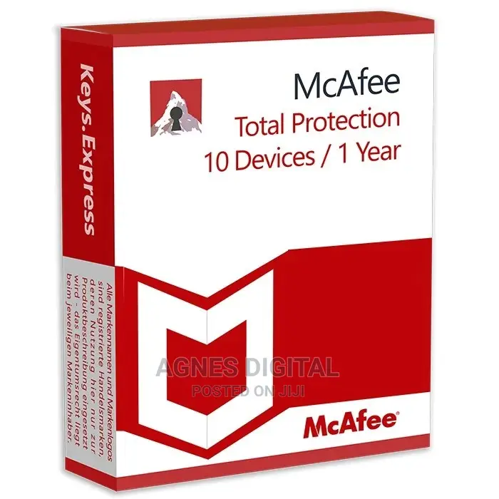 Mcafee Total Protection 2026 License 10pc 1 Year