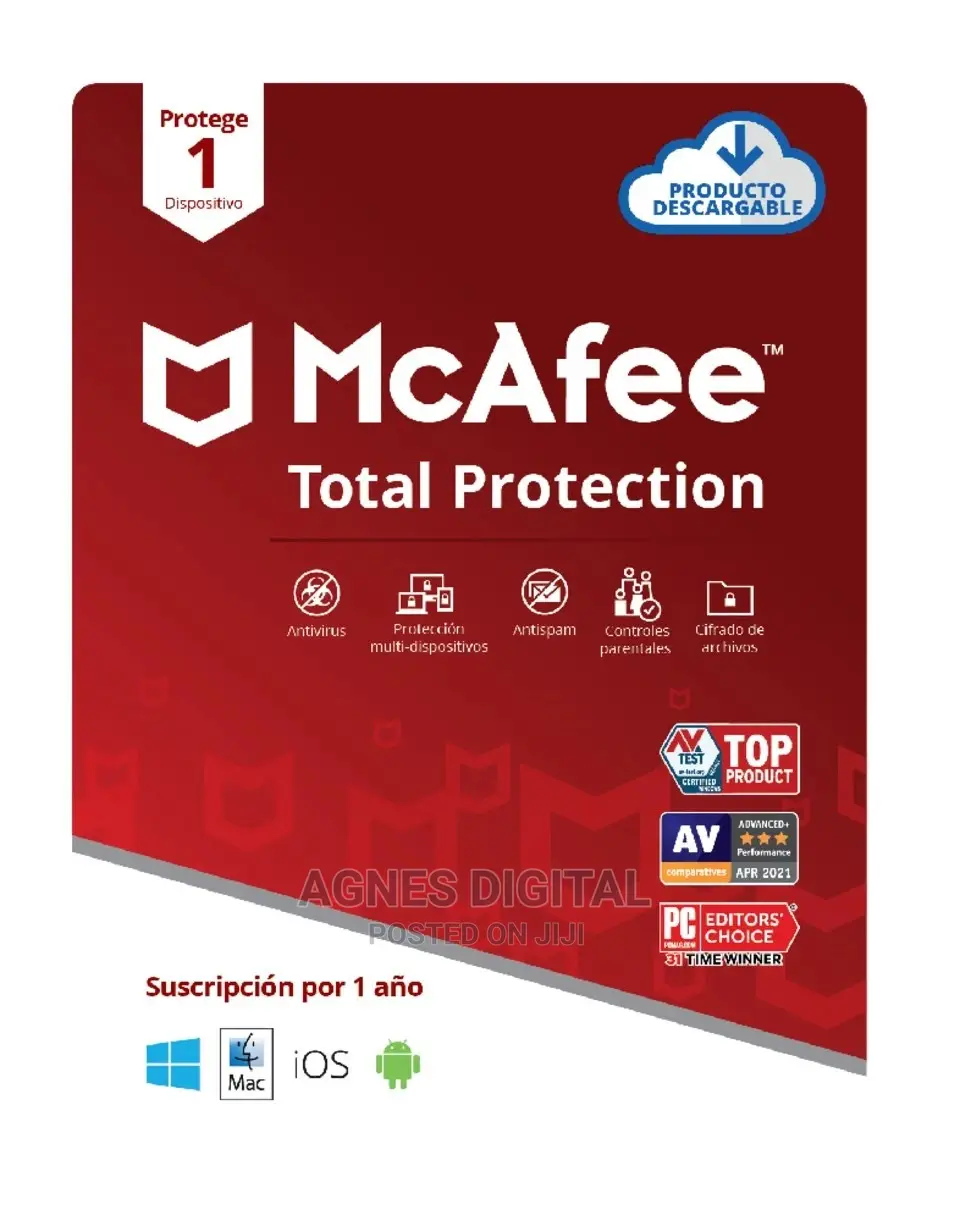 McAfee Total Protection 2025 | 1 Device 1 Year