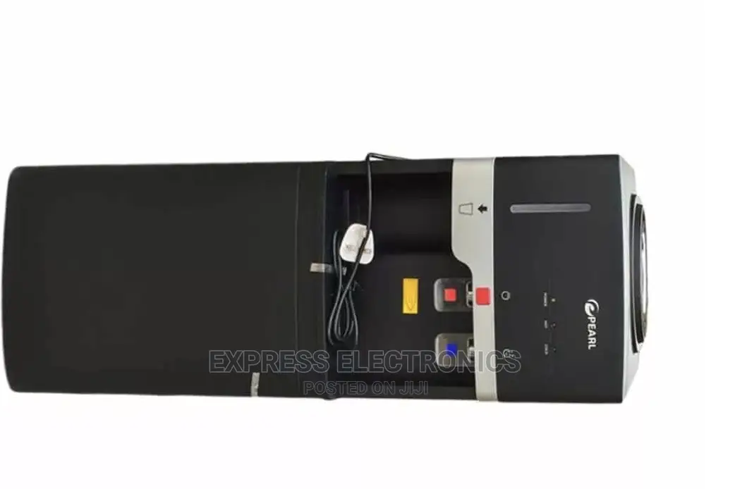 Pearl Water Dispenser Hot Cold With Fridge Black Pwd-1117fbl