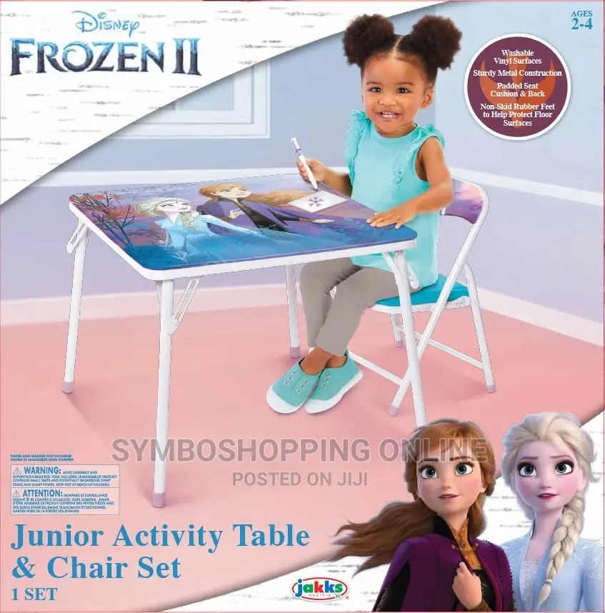 Disney Frozen 2 Kids Table Chair Set,Junior Table for Kid