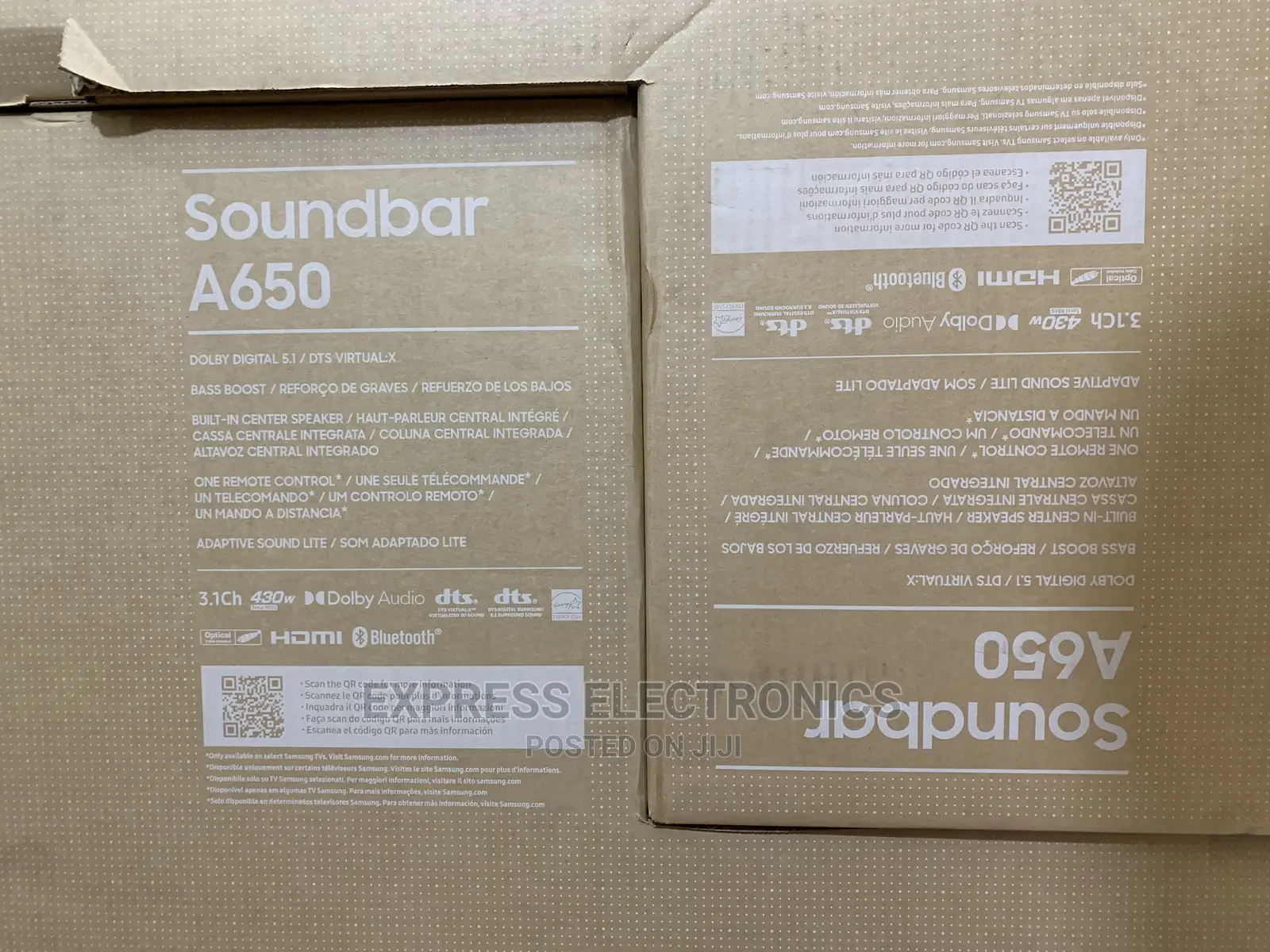 SAMSUNG 3.1ch a Series Soundbar HW-A650+Kettle and Guard