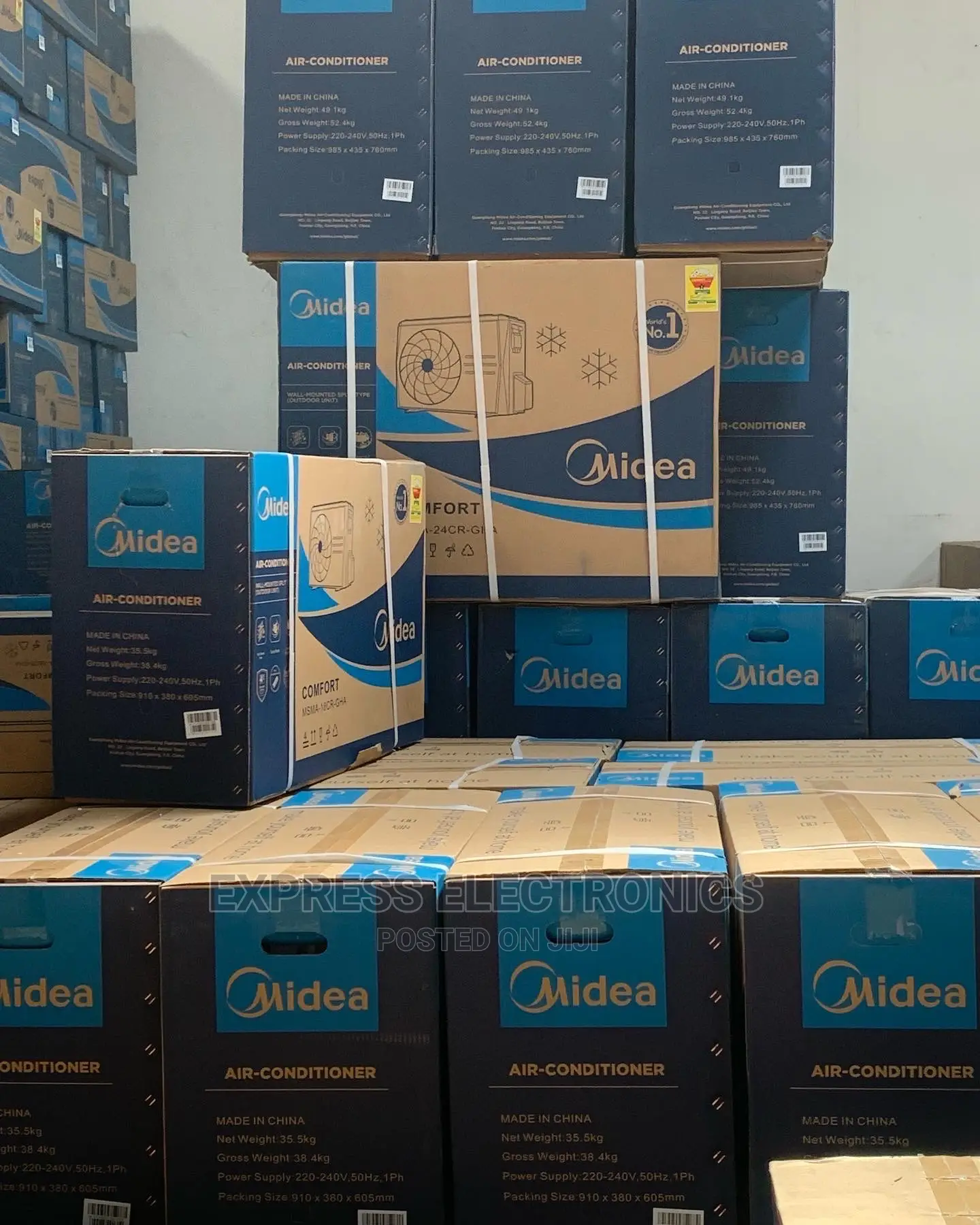 Midea 2.5 Inverter R410 HP Split + Free Kettle