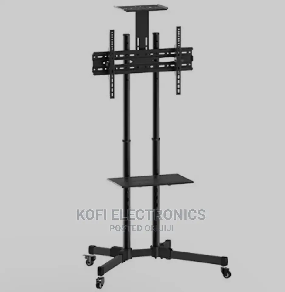 Black Versatile Compact TV (Stand) 32" to 70", for Home