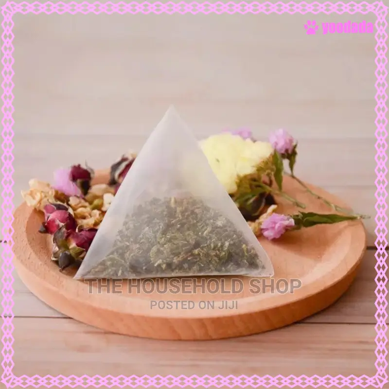 White Biodegradable Heat Seal Empty Tea Bags 5×6cm (100pcs)