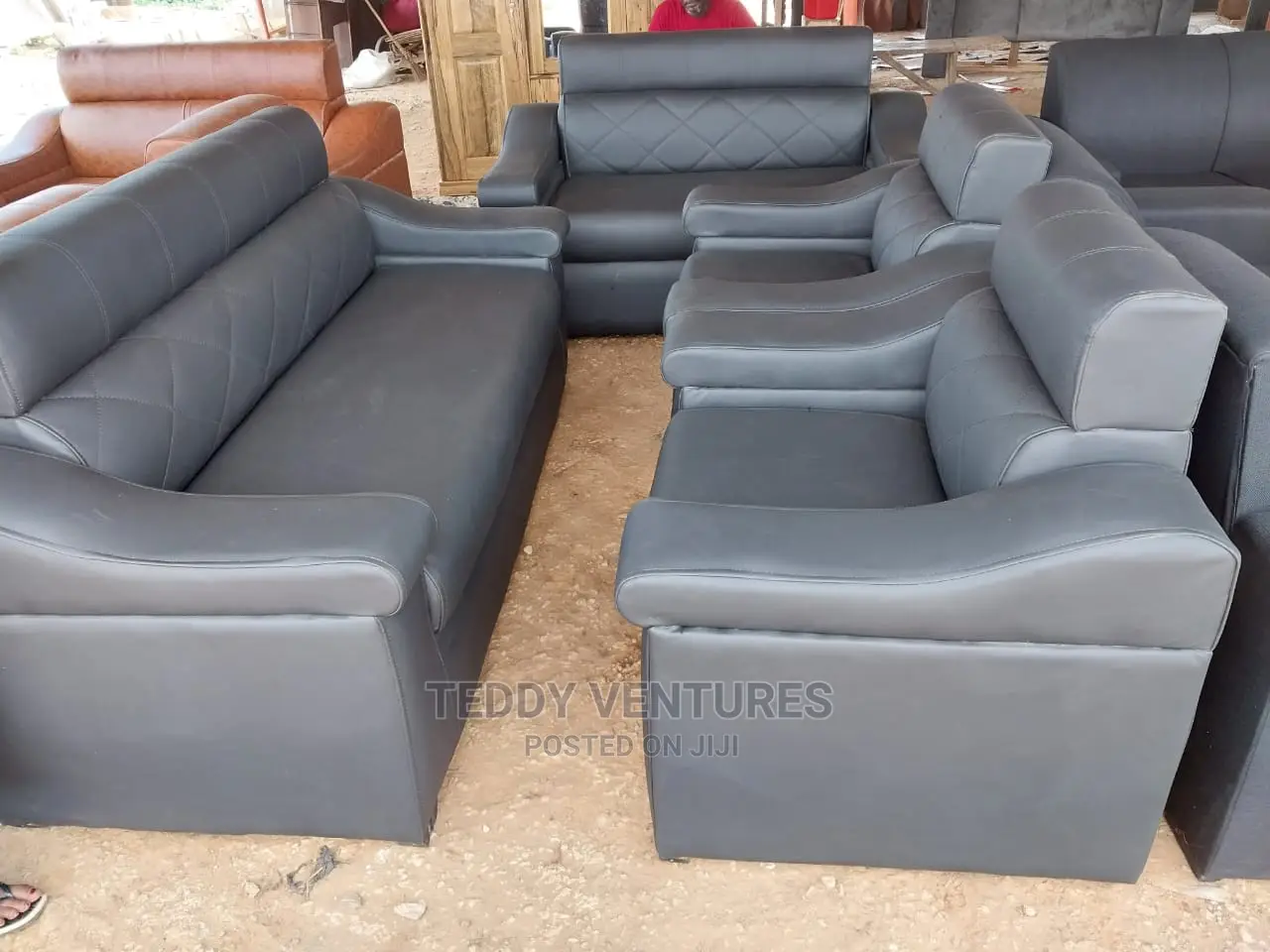 Quality Vip Leather Sofa(Free Delivery)