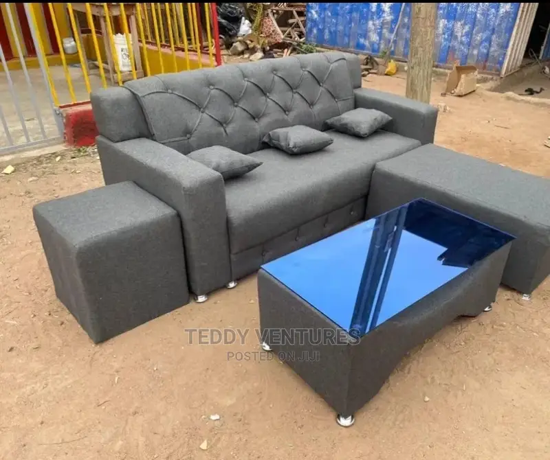 Quality L-Shaped Sofa N Centre Table(Payment After Delivery)