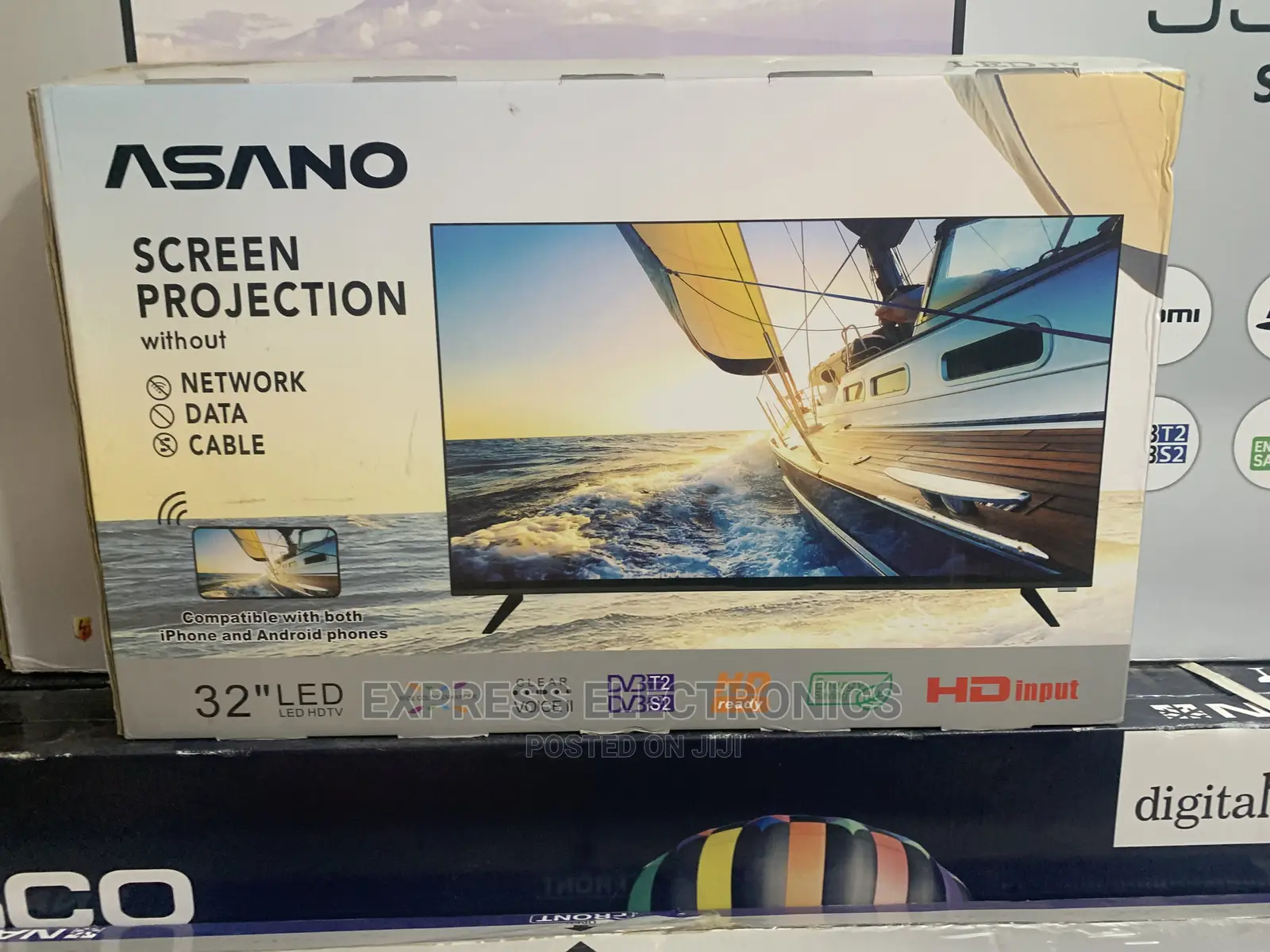 Clear Picture Quality Asano32” Miracast Satellite+Tv Guard