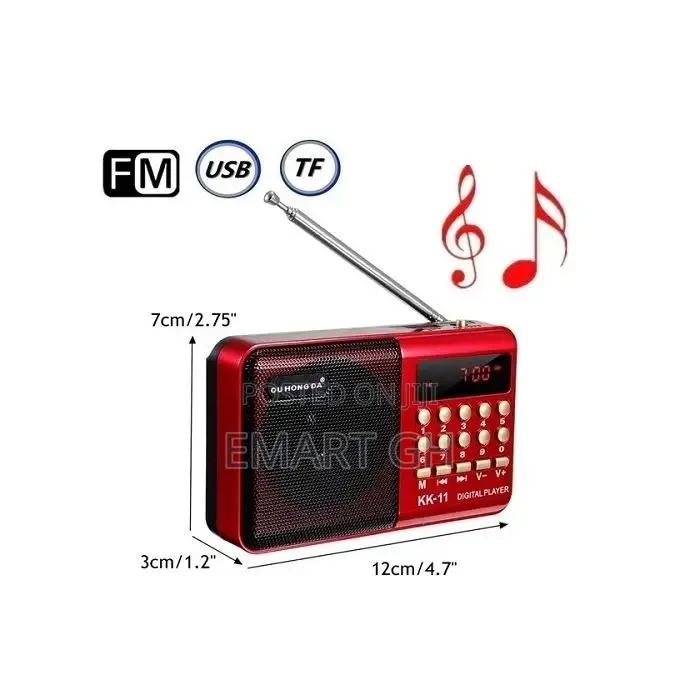 Multifunctional FM Radio Digital Stereo Speaker MP3 USB Disk