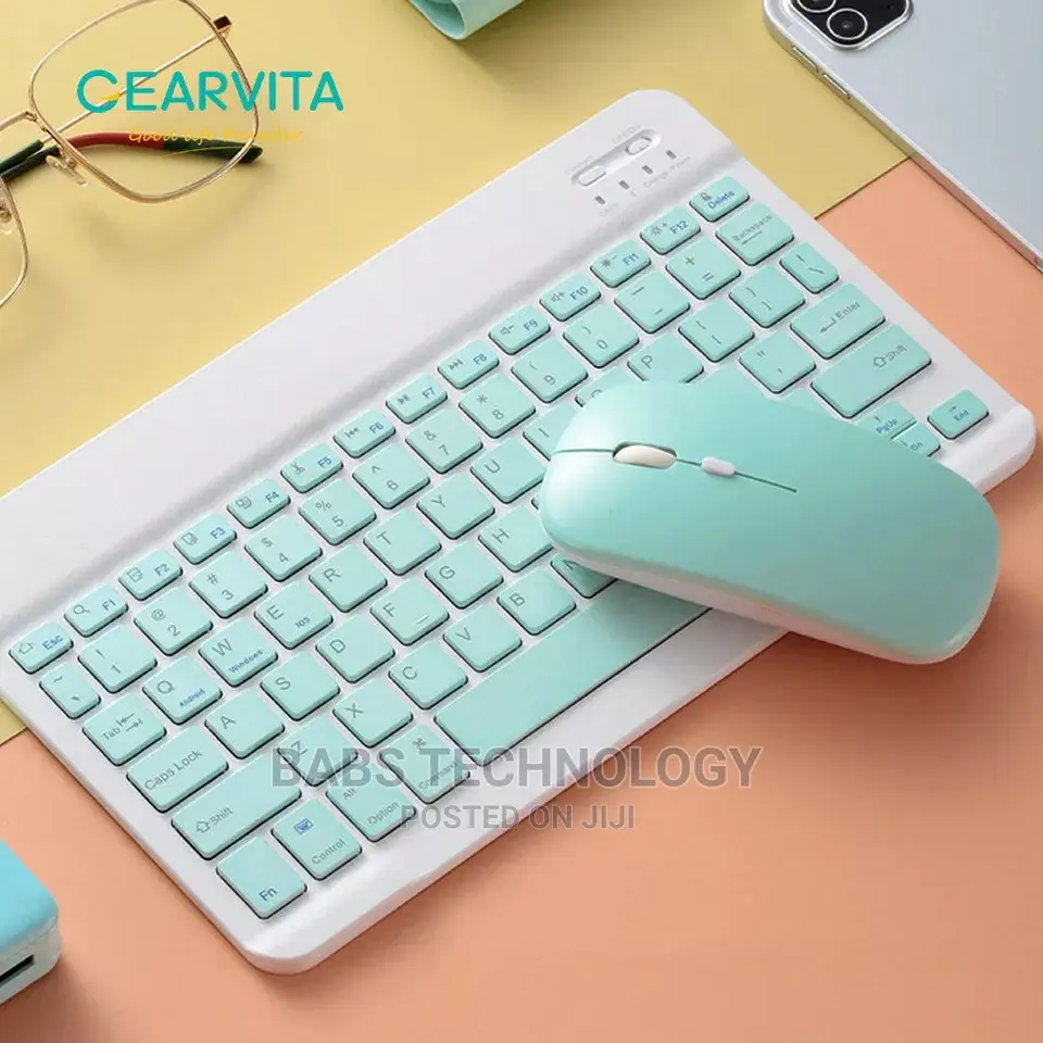 10 Inches Rechargeable Bluetooth Keyboard and Mouse Combo