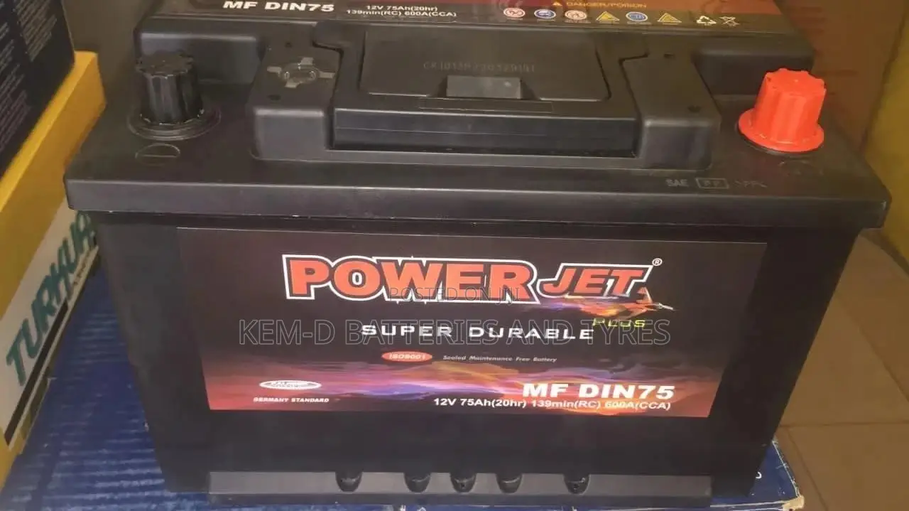 Mf Din75 12V 75ah Power Jet Battery