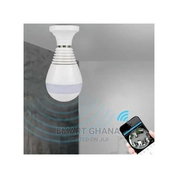 Hd 1080p Smart 360 Degree Security CCTV Light Bulb - White