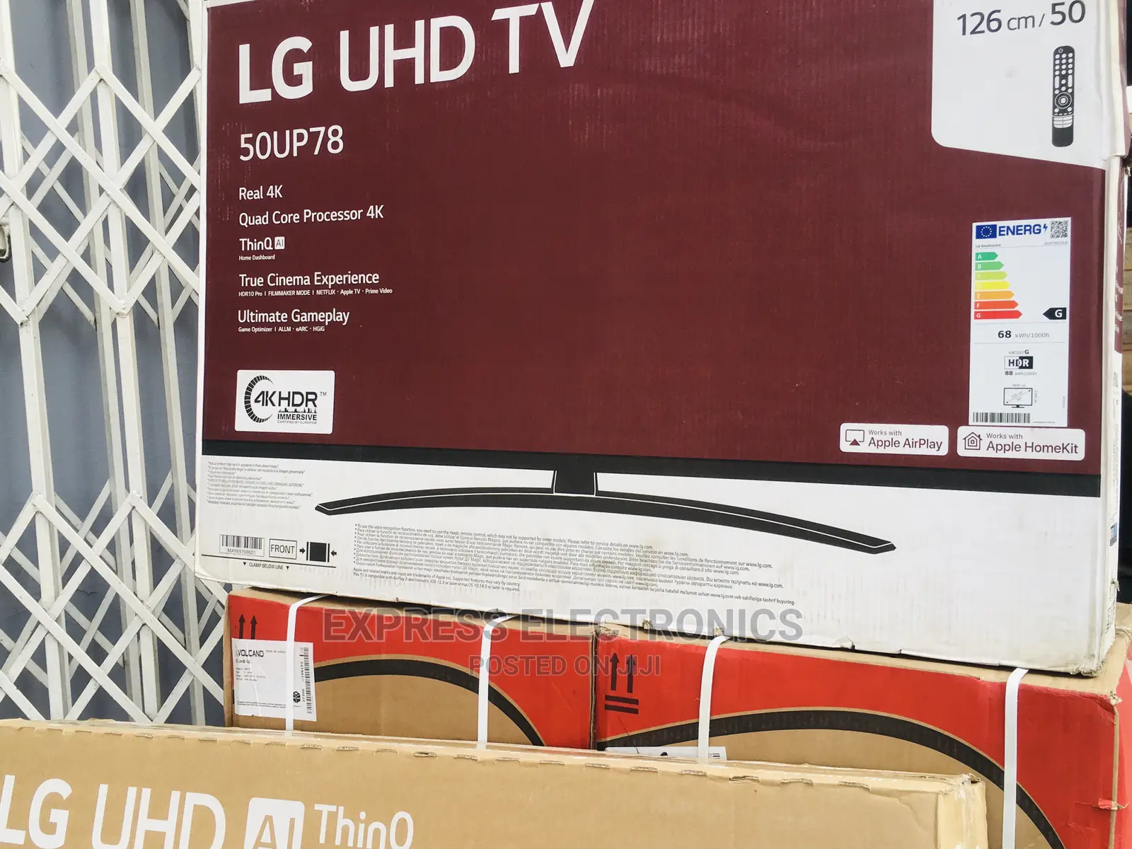 European Made LG UHD Smart 50UP7800 50”+Wallmount