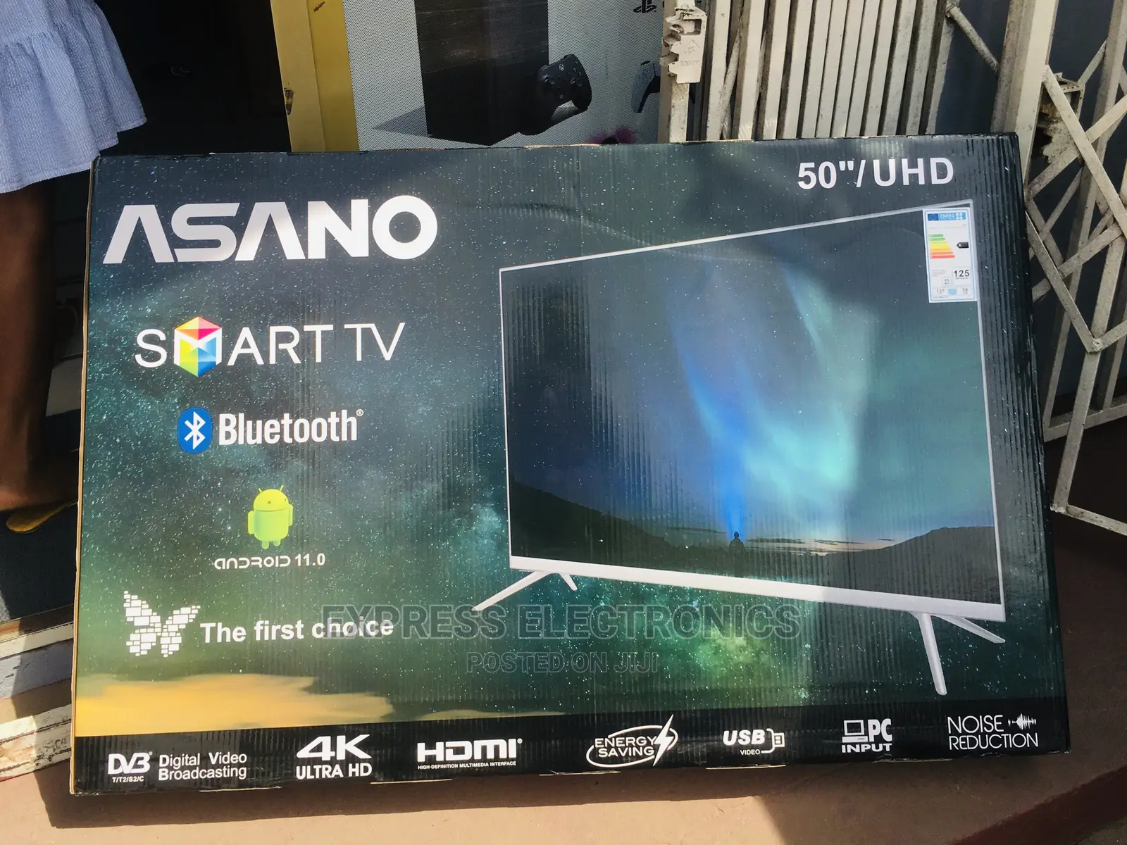 Miracast 50”Uhd Android Smart Bluetooth Asano+Keyboard