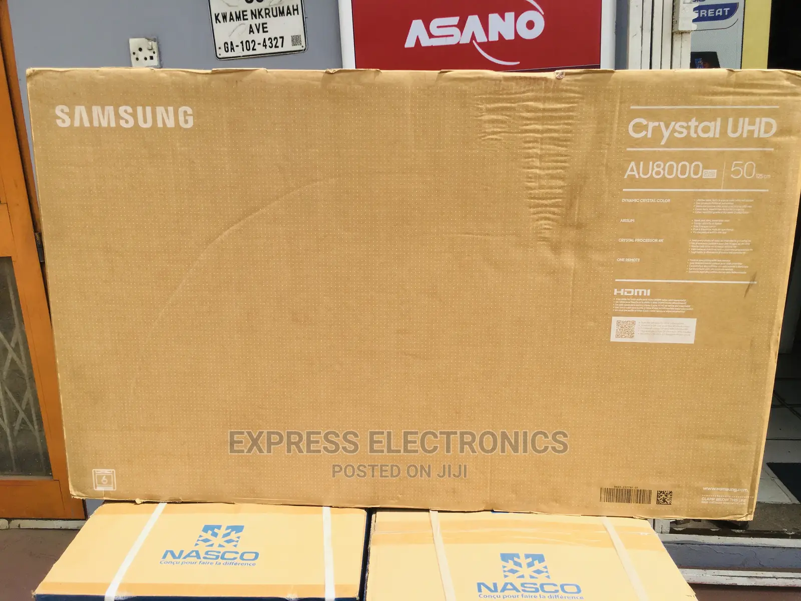 Sleek and Slim Design Samsung 50”Au8000 Ultra Hd Smart